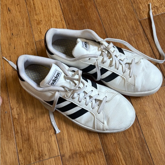 adidas Shoes - Adidas Men's White and Black Sneakers